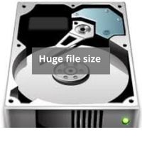 Huge file size